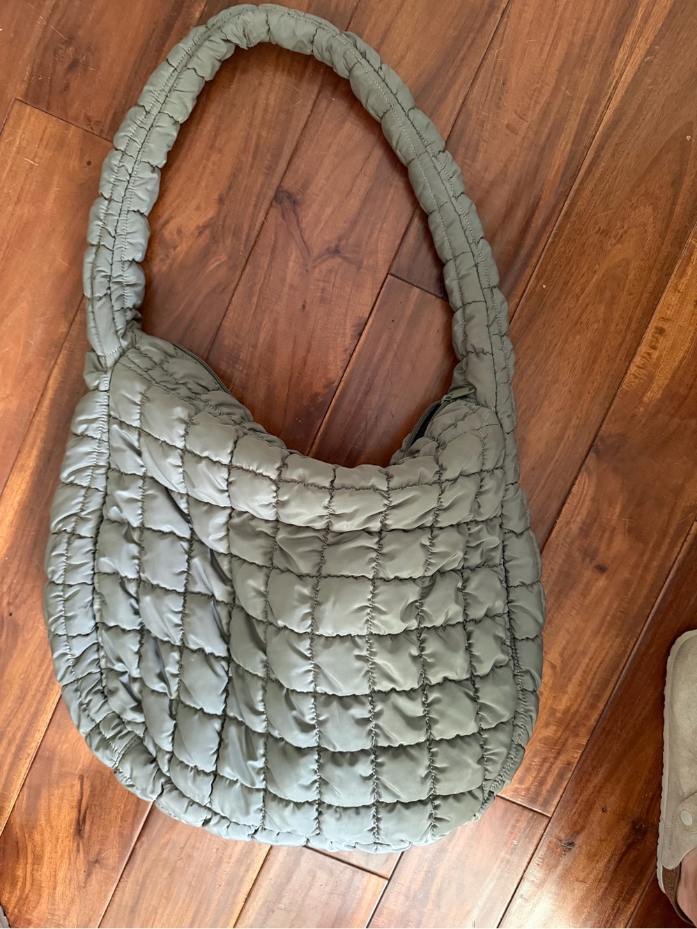 Target Quilted Shoulder Bag in Sage Green